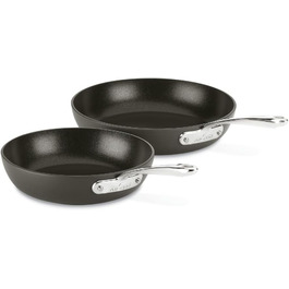 Набір сковорідок All-Clad Essentials, 2 шт., з антипригарним покриттям, 21.6 та 26.7 см, сірий