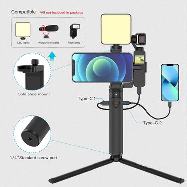 Повербанк Smatree 2022 зі штативом для DJI Osmo Pocket 1/2, зарядна док-станція та кронштейн 5000 мАг