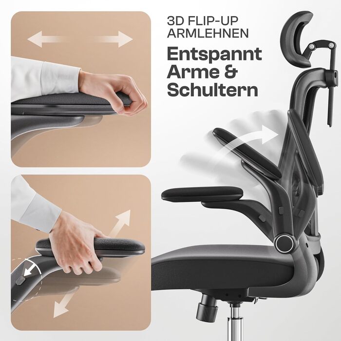 Ергономічне крісло Galahad (Чорний) - офісне, для ігор, регульоване, до 150 кг