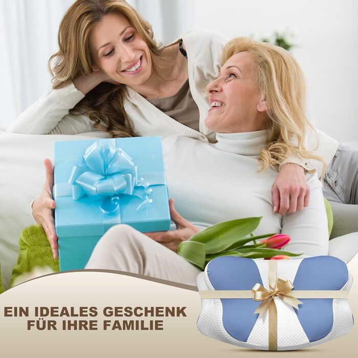 Ортопедична подушка для шиї та плечей - подушка з Memory Foam для сну на спині, боці та животі, ергономічна подушка з підтримкою шиї (66 x 40 x 14 см) - 1 шт.
