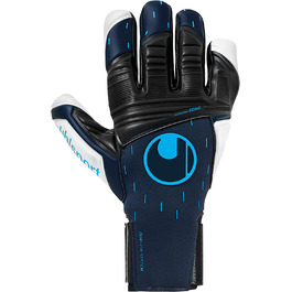 Унісекс - воротарські рукавички Absolutgrip HN для дорослих, футбольні рукавички для підлітків середнього та професійного рівня - нековзне зчеплення в будь-яку погоду 8.5 темно-синій / чорний / флуоресцентний синій