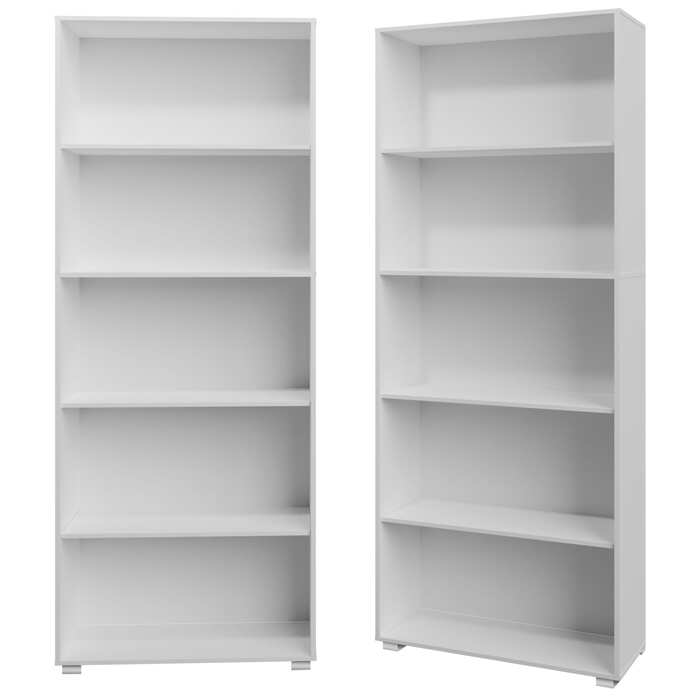 Книжкова шафа Vela White на 5 відділень