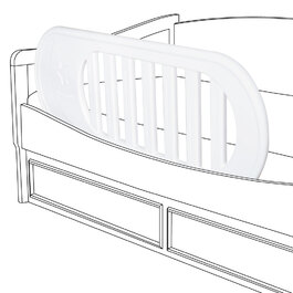Захисний бар'єр Mealux Raily White (арт. KD-C02 White)
