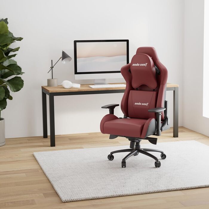 Крісло ігрове Anda Seat Kaiser 2 XL Leder – ергономічне, з підлокітниками 4D, підголовником та поперековою підтримкою (каштанове)