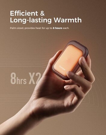 Електричні грілки для рук OCOOPA UT4 Young (Wiesenblumen), 5000mAh, 2 шт. - Компактні, Водонепроникні, Швидкий нагрів, USB