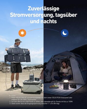 Powerbank Anker SOLIX C300: 288Wh, 300W, LiFePO4, для кемпінгу та подорожей