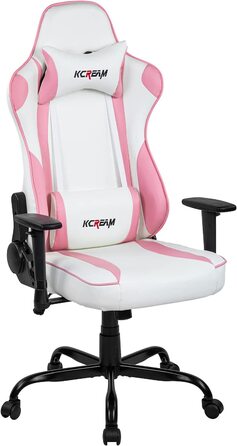 Ігрове крісло KCREAM Офісне комп'ютерне крісло регульований кут нахилу Комп'ютерне крісло професійне ігрове крісло (синє) (рожеве)