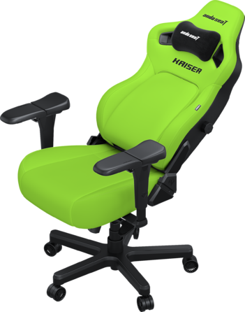 Крісло ігрове Anda Seat Kaiser 4 Cyber Green PVC Size XL