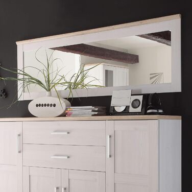 Комод-тумба Stella Trading ROMANCE з ламінату Сібіу Ларч / Дуб Сан Ремо - стильний комод у сільському стилі з великим об'ємом для вітальні - 186 x 100 x 46 см (Ш/В/Г)