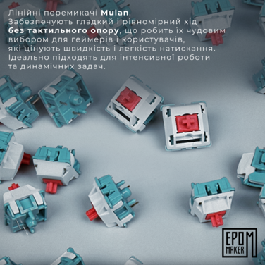 Клавіатура механічна бездротова EPOMAKER Shadow-S Wisteria Linear Pink (SHS-P-WL)