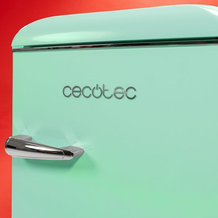Міні-холодильник Cecotec Bolero CoolMarket TT Origin 45: зелений, 110 л, 1 дверцята, ретро-дизайн