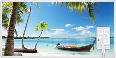 Інфрачервовий обігрівач Heidenfeld HF-HP105 | 10 років гарантії - до 10 м² - з термостатом та захистом від перегріву (800 Вт)