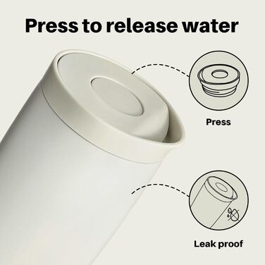 Термокружка BOTTLE Thermobecher 350 мл, для кави та чаю, з вишуканим клапаном Quick-Press, ізольована модель Travel Mug Classic Grande (Зелений)