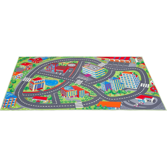 Килимовий ігровий килимок andiamo з сучасним дизайном, простий у догляді та зносостійкий ігровий килимок для дітей Multi (вуличний килимок, 100 х 150 см)