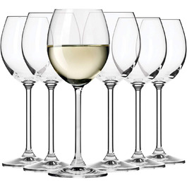 Келих для білого вина KROSNO / набір з 6 / 250 мл / Колекція Venezia / ідеально підходить для дому, ресторанів і вечірок Посудомийна машина