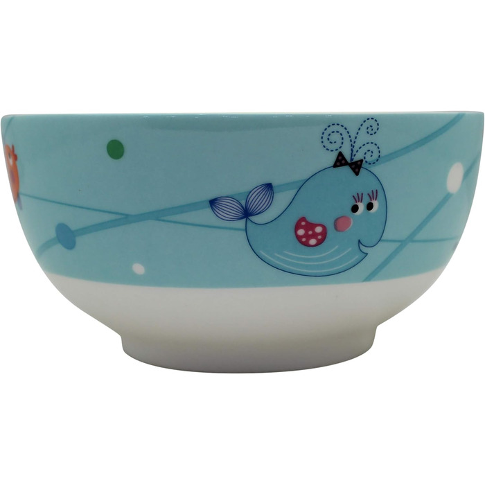 Набір дитячого посуду Exzact з нержавіючої сталі (6 шт.) - миска, тарілка, ніж, виделка, ложка для чаю, столова ложка - подарункова коробка