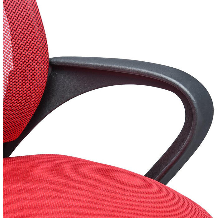 Офісне крісло Panana Ергономічне, поворотне крісло з сітки, регульоване по висоті (червоне)