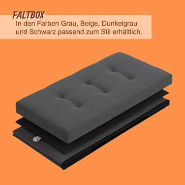 Relaxdays Складний табурет на 80 літрів з МДФ