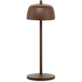 Zafferano Circe: Бездротова LED-лампа для дому та саду, Corten, 30 см, димер, 2200-3000K, керування кнопкою