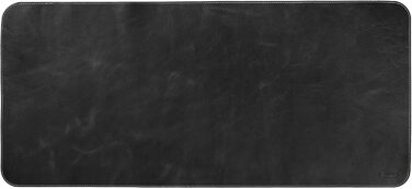 Килимок для миші Londo Echtleder, великий, з антиковзаючою основою та гладкою поверхнею (чорний)