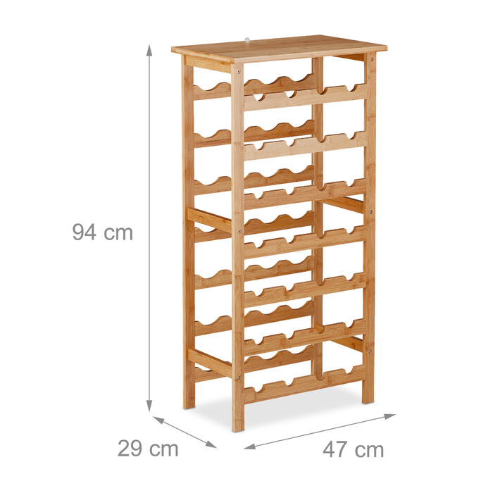 Relaxdays Винний стелаж на 28 пляшок
