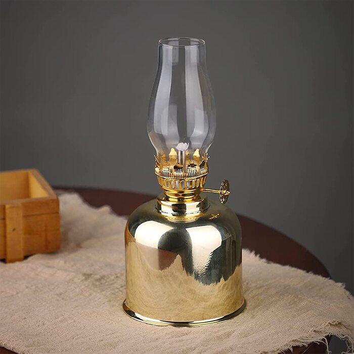 Гасова лампа, 19 см, класична масляна лампа, гасова лампа для внутрішнього і зовнішнього освітлення, масляний ліхтар для весілля, спальні
