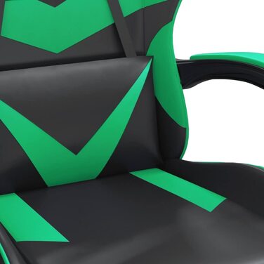 Ігрове крісло VidaXL чорно-зелене