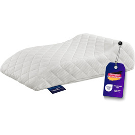 Ортопедична подушка для ніг Traumnacht Medical для запобігання пролежнів, бавовняний двошаровий чохол, сертифікат Öko-Tex, виробництво за німецькими стандартами якості. Чохол: бавовна, білий (з Visco-накладкою)