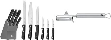 Набір ножів WMF 7 предметів з підставкою, кухонний набір ножів, професійний шарпел для картоплі та овочів