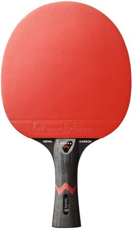 Ракетки для настільного тенісу STIGA Royal 5 зірок Pro Carbon, чорні / червоні одиночні
