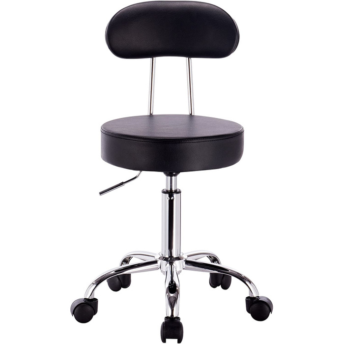Робочий стілець WOLTU обертовий стілець для інвалідних колясок обертовий стілець офісне крісло Hokcer з регульованою по висоті спинкою Білий Bh34ws-1 (чорний)