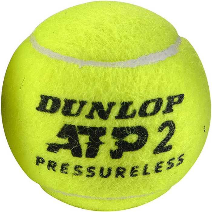 М'яч тенісний Dunlop ATP без тиску - для всіх кортів (упаковка з 3 шт.)