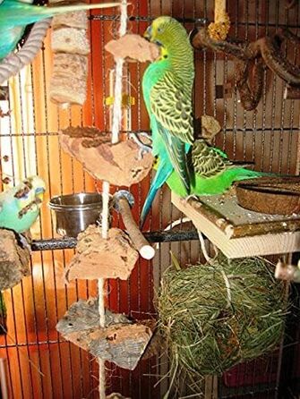 Коркова мотузка - іграшка для хвилястих папуг для лазіння та гризіння іграшка для птахів (макс. 60 символів)