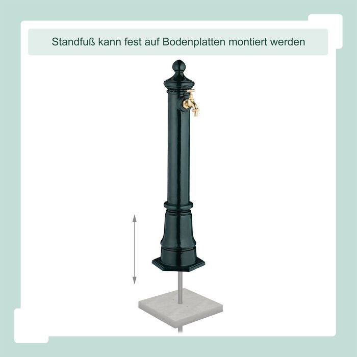 Relaxdays Античний фонтанчик для стояння, 80 см