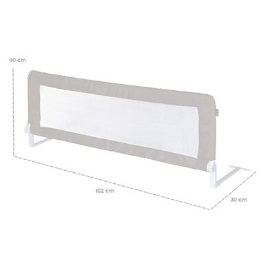 Захисний бортик для ліжка Roba Klipp-Klapp 100 см - сірий (100x40 см) для немовлят та дітей. Складний бортик від випадання для дитячого ліжечка.