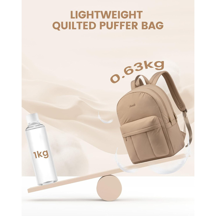 LOVEVOOK Рюкзак для жінок, середнього розміру, для підлітка, дівчини, студентки. Елегантний, з відділенням для ноутбука 15.6