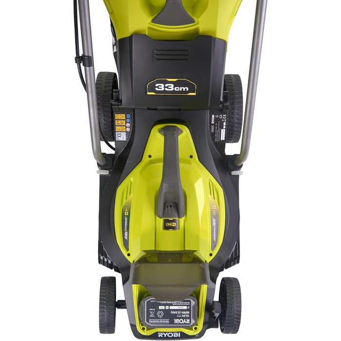Акумуляторний газонокосарка RYOBI ONE+ OLM1833B, 33 см, без акумулятора та зарядного пристрою