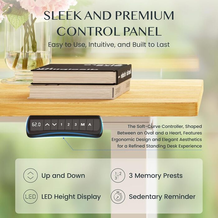 Регульований за висотою стіл FLEXISPOT 160x80 см, білий, електричний, з подвійним мотором, 160 кг, 3-секційний