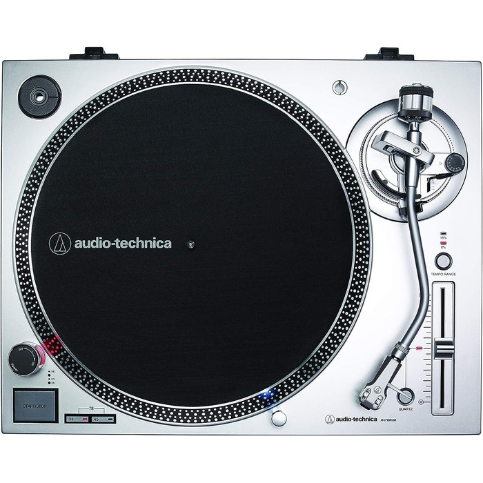 Програвач вінілу Audio-Technica LP120XUSBSV з прямим приводом, аналоговий та USB, сріблястий