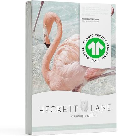 Постільна білизна Heckett & Lane Madiki - Lits-Jumeaux - 240x200/220 см - Aquatic Pink