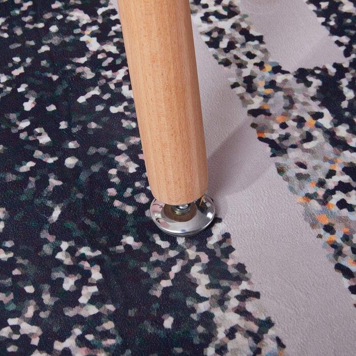Круглий стіл DORAFAIR, скандинавський кухонний стіл, MDF, білий, 80x80x72 см, 4 ніжки, для кухні, офісу, конференцій, кав'ярні