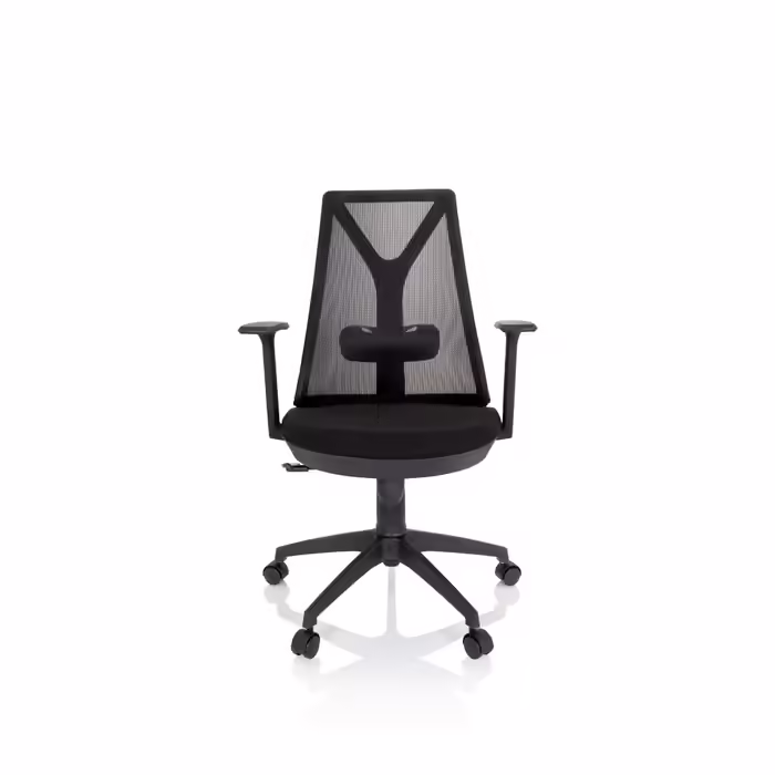 Офісне крісло / Обертове крісло FALUN BASIC Сітка / Тканина Чорний hjh OFFICE