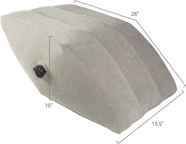 Надувне подушечко-клинок Lefeke для сну, для підняття ніг при набряках, для поліпшення кровообігу, для болю в ногах та спині, портативна подушка для ніг з сумкою, дихаюча