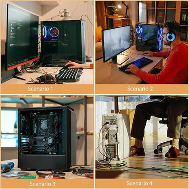 Підставка для комп'ютера настільна, 40x40x7 см, мобільна, універсальна, для ПК, ігрового комп'ютера, офісу