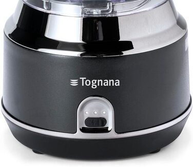 Акумуляторний кухонний комбайн Tognana Avantspace, акумуляторний, сталевий, чорний