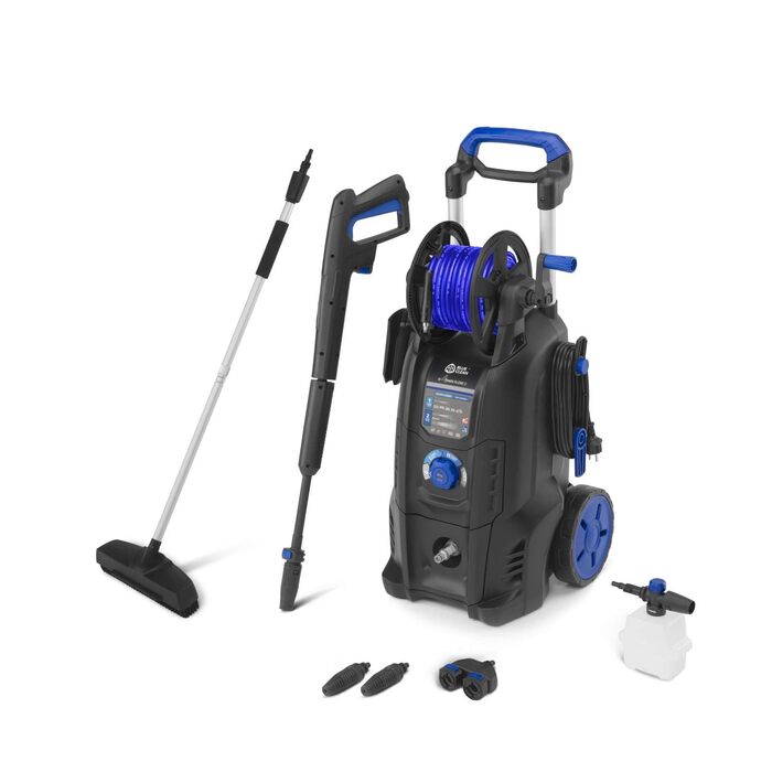 AR Blue Clean високонапірний мийник e-4 TWINFLOW D з Dualtech System та Power Brush (2500 Вт, 150 бар, 810 л/год) + мийка для поверхні 150 бар