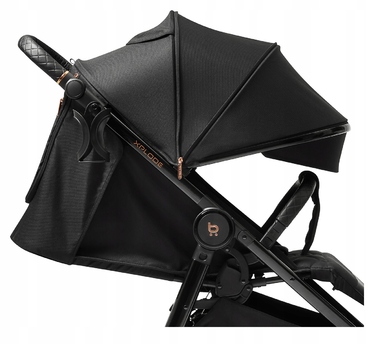 Дитячий візок-прогулянка 4BABY Xplode, чорний, алюмінієвий, з аксесуарами