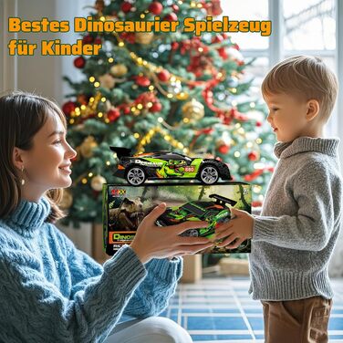 Радіокерований Monstertruck 1:20 2.4GHz Динозавр - швидкість 20 км/год, LED, Музика, для хлопчиків та дівчаток від 3 років