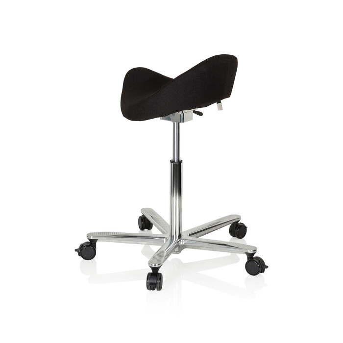 Офісний стілець/табурет MOVE-TEC 3D PRO I з сидінням у вигляді сідла, чорного кольору, hjh OFFICE