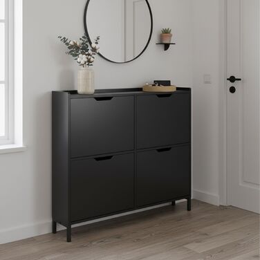 Зручний вузький органайзер для взуття Relaxdays з 4 відділеннями